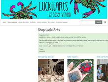 Tablet Screenshot of luckiiarts.com